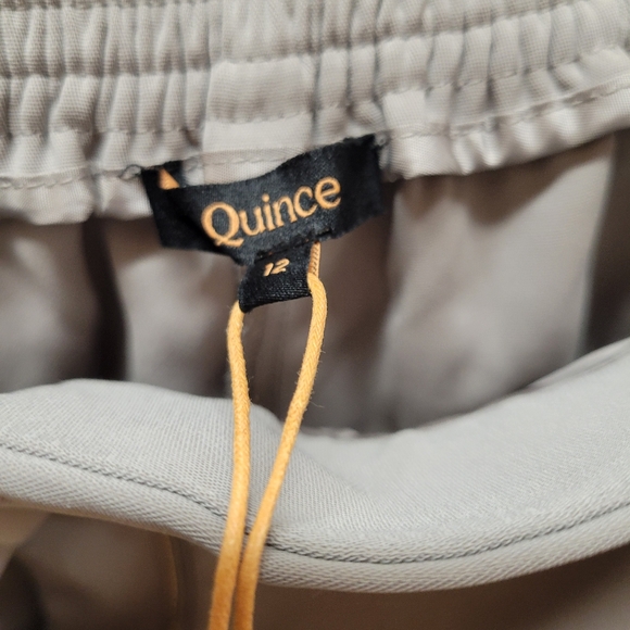 QUINCE NWT size 12 Coastal Grey Stretch Crepe Classic Women's Trousers - Picture 3 of 4